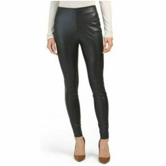 Lyssé Pants - LYSSE Black High Rise Faux Leather Leggings Large